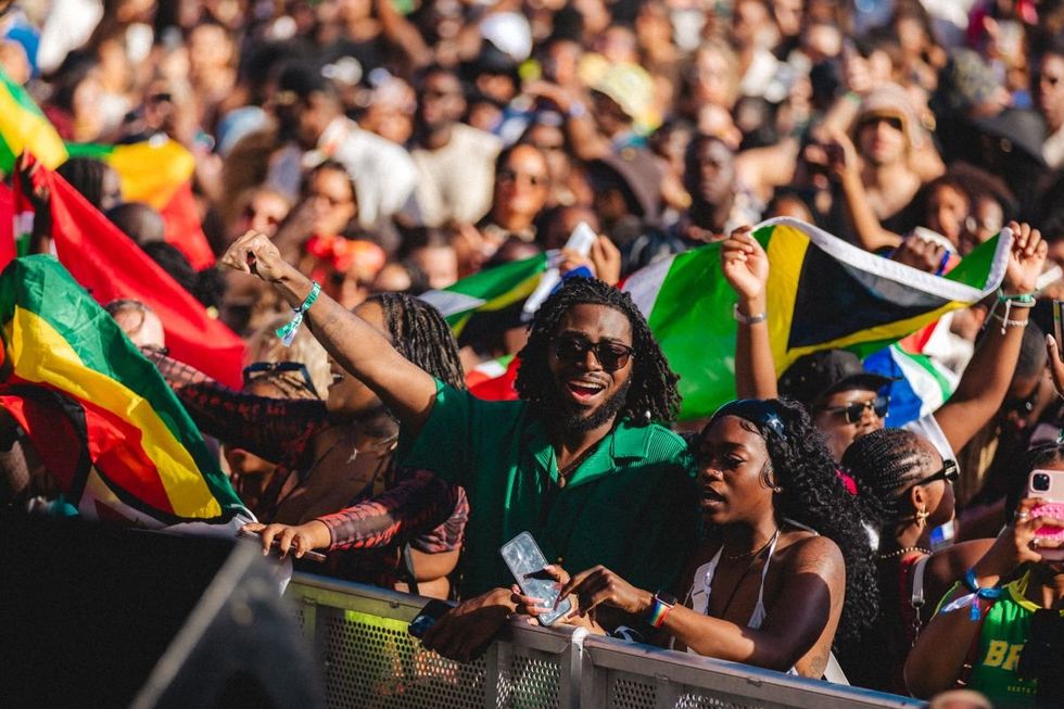 Festival goers at Afro Nation Portugal 2024.