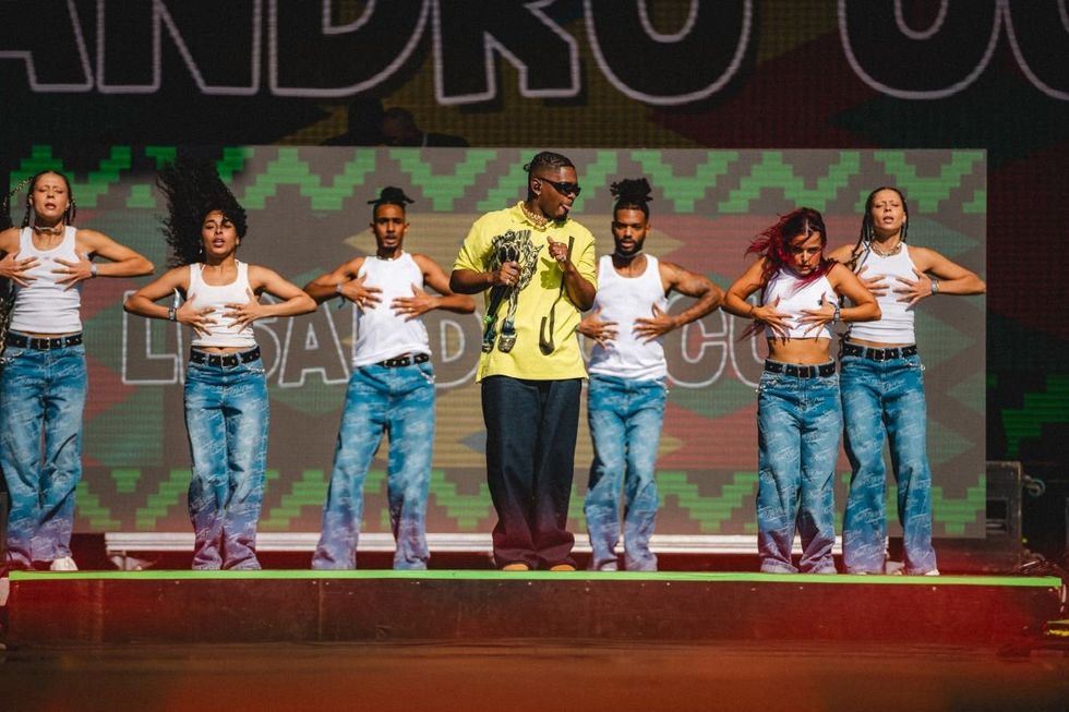 Lisandro Cruxi performs on the Afro Nation Portugal Lit Stage.