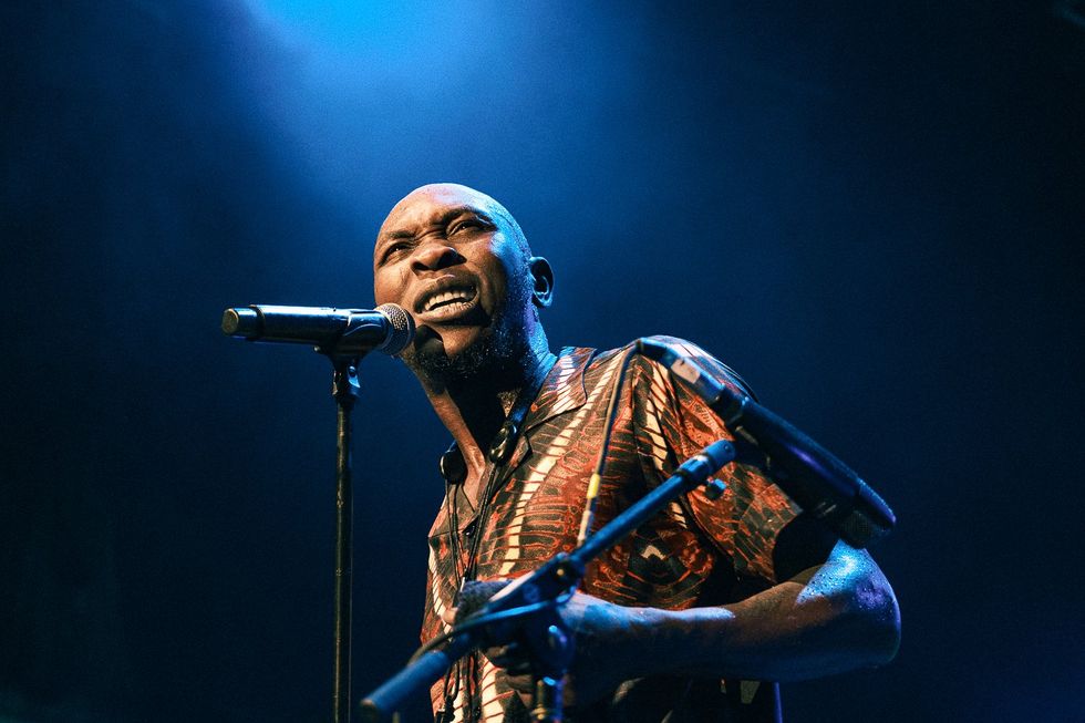 Seun Kuti live at Brooklyn's Prospect Park bandshell as part of BRIC Celebrate Brooklyn.