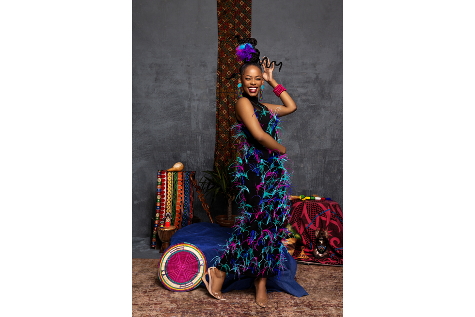 A photo of South African jazz musician Naledi.