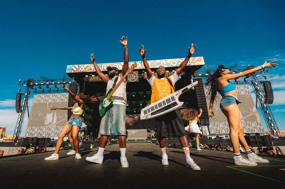 The Compozers perform on the Afro Nation Portugal Lit Stage.