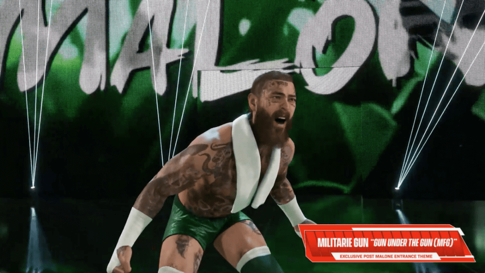 Militarie Gun Made Post Malone’s WWE 2K24 Pro-Wrestling Entrance Music