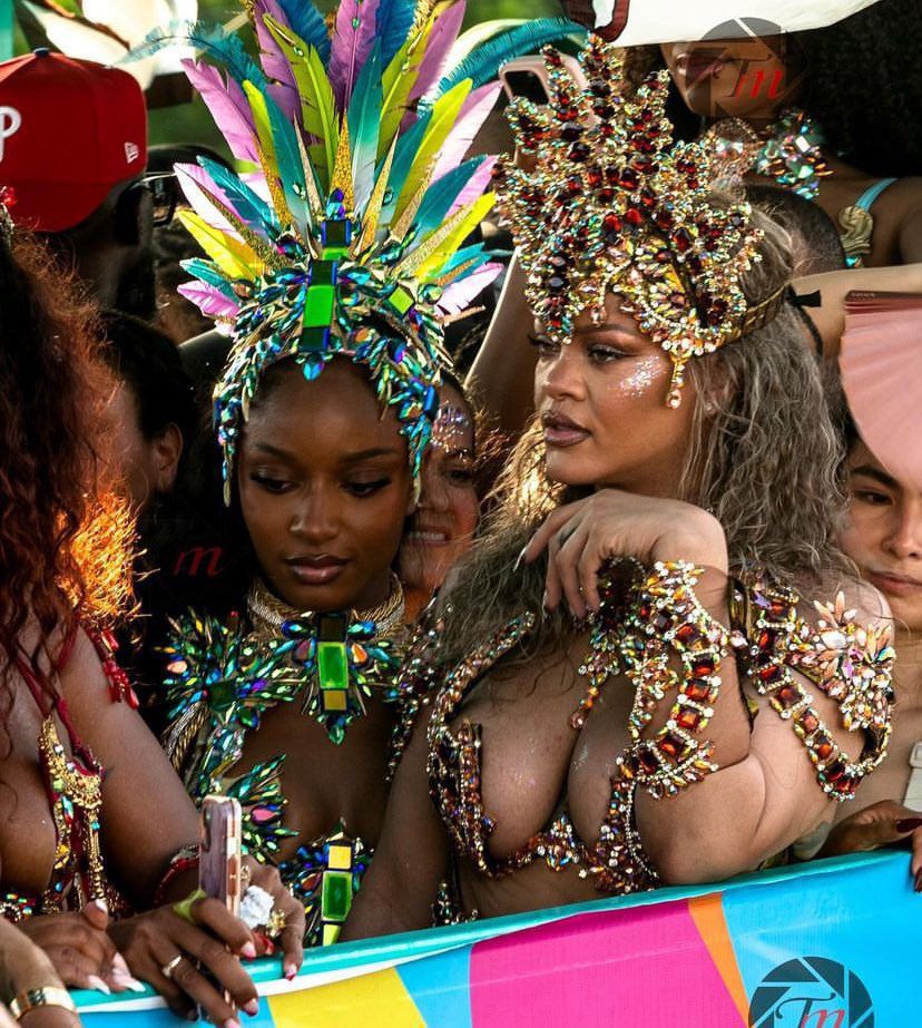 Ayra Starr & Rihanna Link Up at Crop Over Festival in Barbados